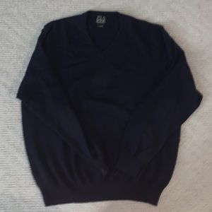 Jos . A. Bank navy black cashmere sweater